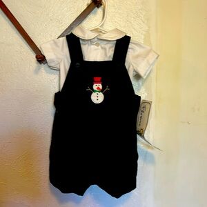 Baby boy snowman outfit